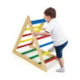 thumbnail image 1 of Costway Climbing Triangle Ladder, Wooden Triangle Climber, Educational Triangle Climber, 1 of 11