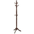 thumbnail image 1 of Costway Coat Rack Wooden Hall Tree 2 Adjustable Height w/ 9 Hooks Walnut, 1 of 10