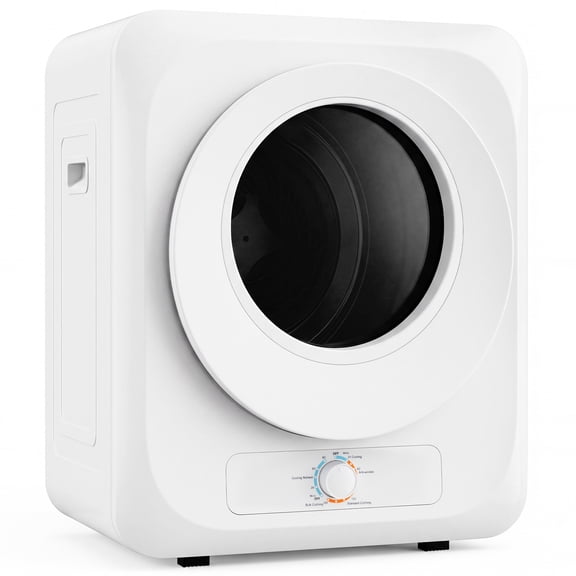 Costway Compact 1.5 Cu.Ft Portable Clothes Dryer with 5 Drying Modes, Stainless metal Tub