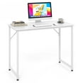 thumbnail image 1 of Costway Computer Desk Writing Workstation Study Laptop Table Home Office White, 1 of 8