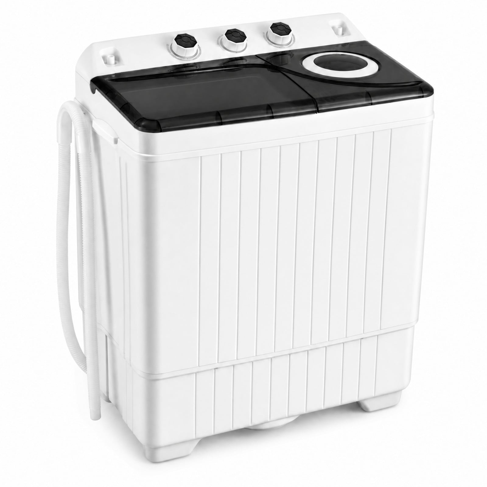 Costway 26lbs Portable Twin Tub Washing Machine with Drain Pump