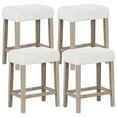 thumbnail image 1 of Costway Counter Height Bar Stools Set of 4 with Rubber Wood Legs Footrest Modern for Home, 1 of 9