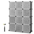 thumbnail image 1 of Costway DIY 12 Cube Portable Closet Storage Organizer Clothes Wardrobe Cabinet W/Doors, 1 of 10
