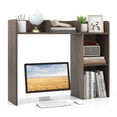 thumbnail image 1 of Costway Desk Bookshelf Desktop Storage Shelf for Monitors up to 27" with Anti-tip Kits Gray, 1 of 10