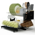thumbnail image 1 of Costway Dish Drying Rack Detachable 2 Tier Dish Rack with Drainboard for Kitchen Counter, 1 of 7