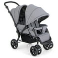 thumbnail image 1 of Costway Double Stroller Foldable Baby Twin Lightweight Travel Stroller Infant Pushchair Grey, 1 of 8