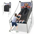 thumbnail image 1 of Costway Dual Shot Basketball Arcade 8 Game Modes Game White, 1 of 10