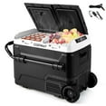 thumbnail image 1 of Costway Dual Zone 12V Car Refrigerator 53QT Portable Compressor Fridge Freezer (-4℉~68℉)  for RVs Black, 1 of 11