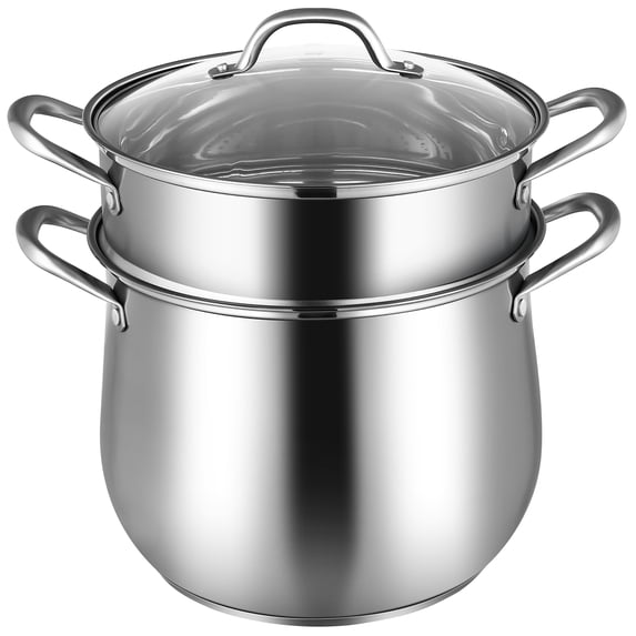 Costway Durable Stainless Steel 4.2 qt Steamer Multipot Set