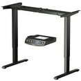 thumbnail image 1 of Costway Electric Adjustable Standing up Desk Frame Dual Motor w/Controller Black, 1 of 11