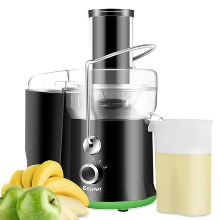 Costway - Electric Juicer Centrifugal Juicer with 3-Inch Wide Mouth Centrifugal Juice Extractor 2 Speed - Black + Green