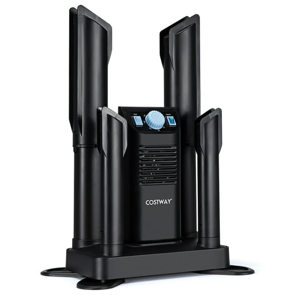 Costway Electric Shoe Boot Dryer 4 Shoes W/ 180 Mins Timer Black