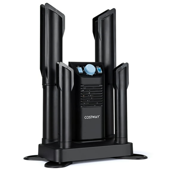 Costway Electric Shoe Boot Dryer 4 Shoes W/ 180 Mins Timer Black