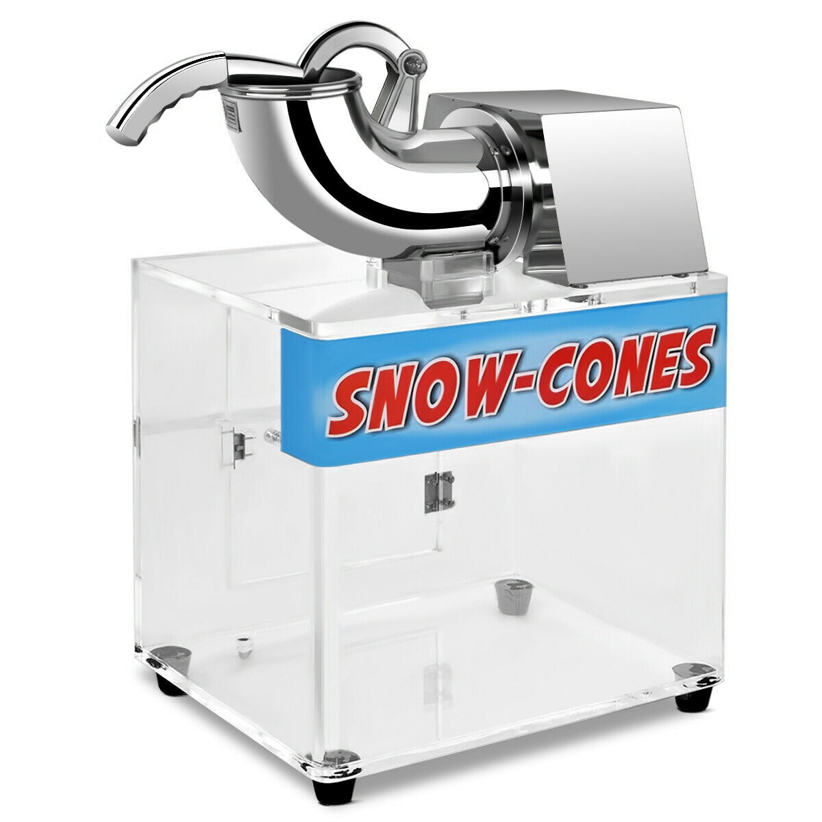 Portable Snow Cone Machine Fine Chips Snow Cones with Ice Cube Trays Non  Slip Manual Ice Crusher for Party, Camping, Restaurants - AliExpress