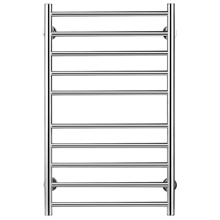 Costway Electric Towel Rail Rack 10-bar Rung Heated Bathroom Warmer Steel