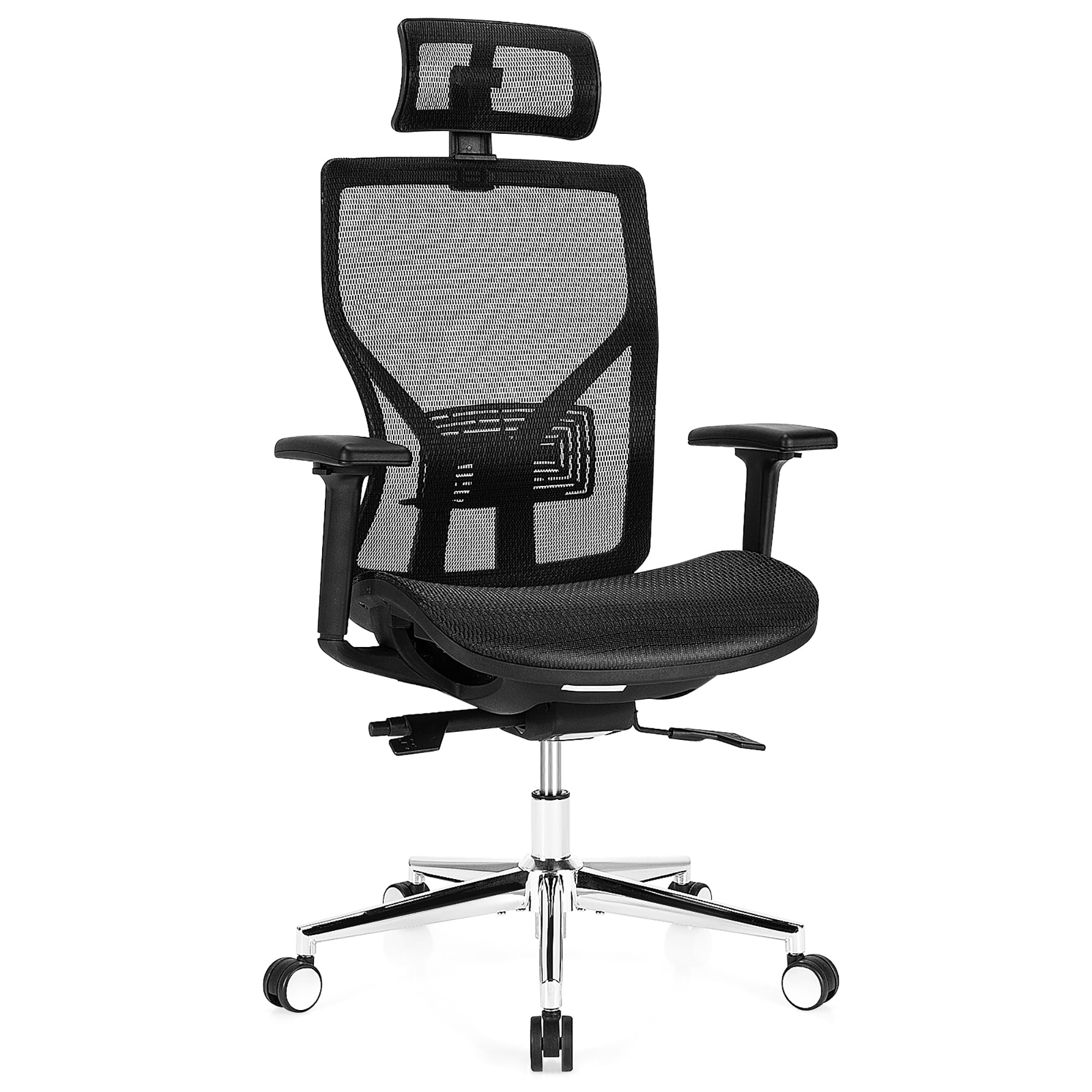 Costway Ergonomic Desk Chair for Adults High Back Mesh Office Task Chair with Adjustable Lumbar Support Walmart