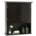 thumbnail image 1 of Costway, Espresso, P2 MDF, Wall Mount Bathroom Cabinet, 23.50 x 8.00 x 28.00 Inches, 1 of 10
