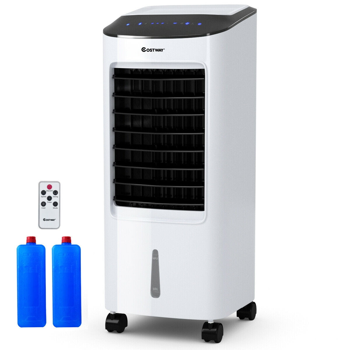 Costway Evaporative Portable Air Cooler Fan & Humidifier with Filter Remote  Control 