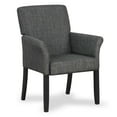 thumbnail image 1 of Costway Fabric Executive Guest Chair Reception Waiting Room Arm Chair with Rubber Wood Legs, 1 of 8