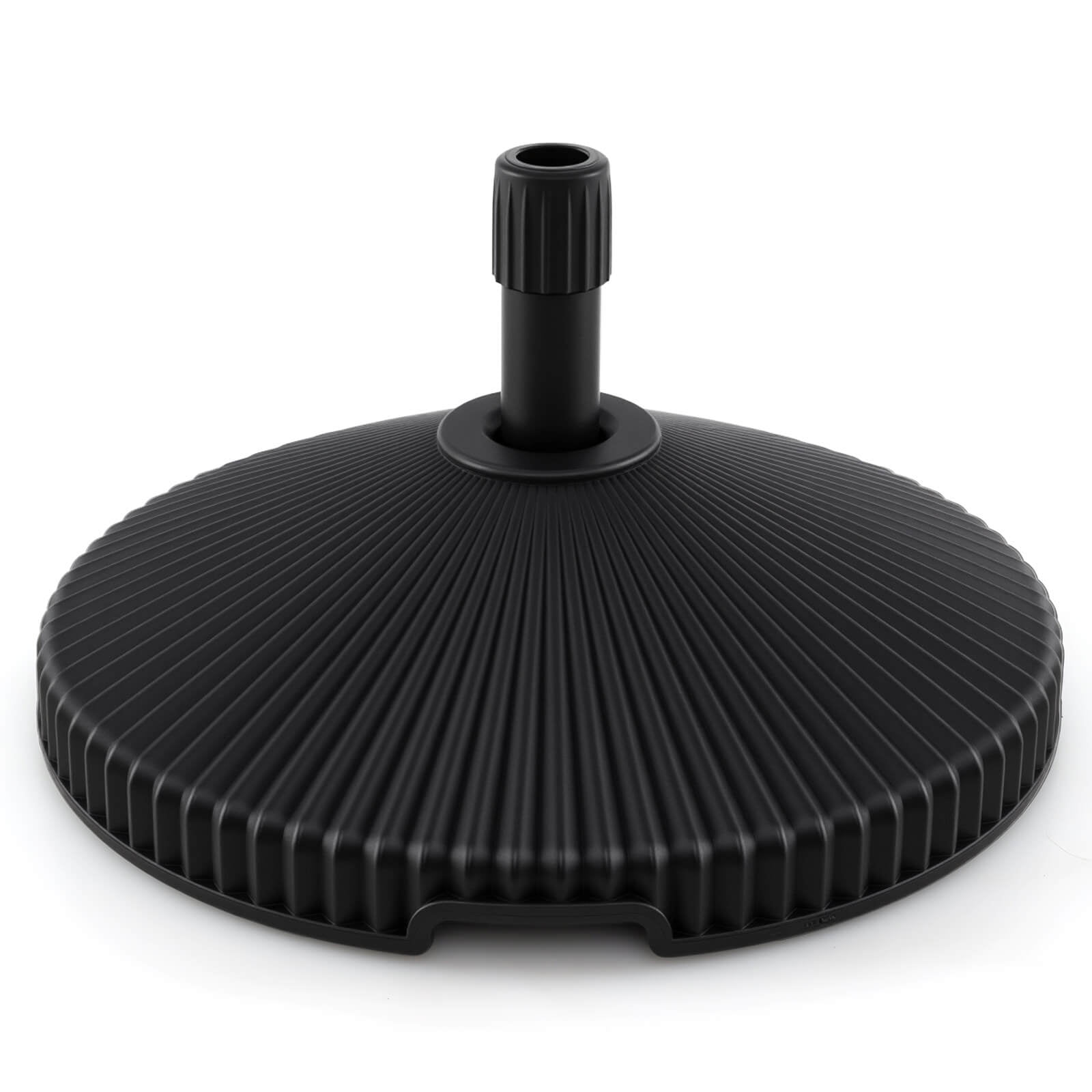 Costway Fillable Umbrella Base with Shell Texture 3 Coupler Sizes for Lawn Poolside Garden