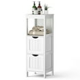 thumbnail image 1 of Costway Floor Cabinet Multifunction Bathroom Storage Organizer Rack w/2 Drawers, 1 of 10