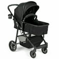 thumbnail image 1 of Costway Foldable Baby Stroller 2 in 1 Newborn Infant Travel Buggy Pushchair 22 lbs Black, 1 of 10