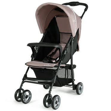 Costway Foldable Lightweight Baby Stroller Travel Pushchair 0-36 Months Age Group 13 lbs Coffee