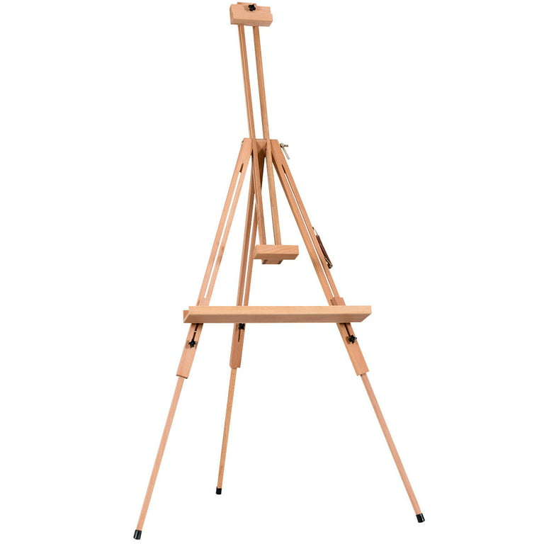 SATYAM KRAFT Pack of 2 Wooden Foldable and Lightweight Tripod Easel Stand  with Black Chalk Board for displaying Great Artwork(Pack of 2) (58 x 30) :  : Office Products