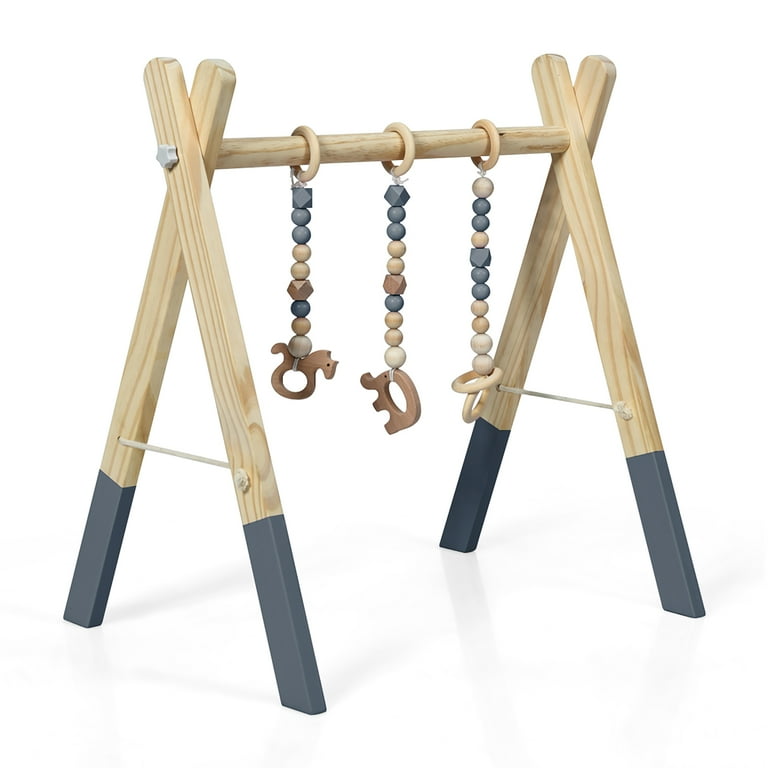 Nordic wooden baby gym sales