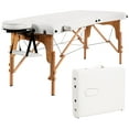 thumbnail image 1 of Costway Foldable and Portable Pvc Leather Massage Table w/ Carry Case, 84" x 35", White, 1 of 11