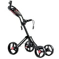 thumbnail image 1 of Costway Folding 4 Wheel Golf Pull Push Cart Trolley Club Umbrella Scorecard Drink Holder, 1 of 10