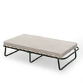 thumbnail image 1 of Costway Folding Bed w/Memory Foam Mattress Metal Guest Sleeper Wood Slats Made in Italy, 1 of 10