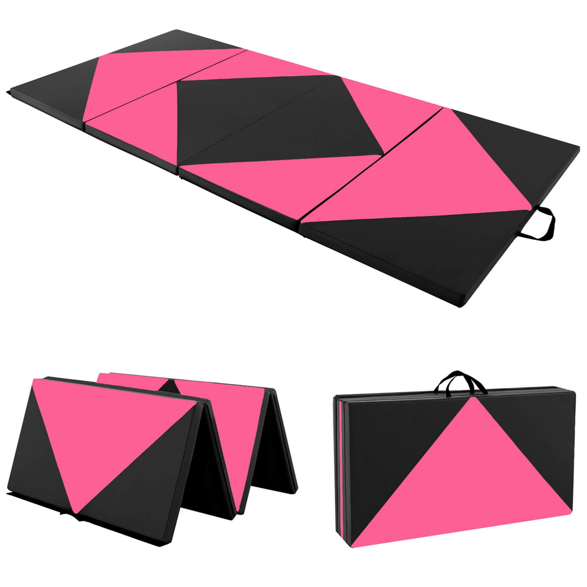 Pink and black gymnastics mat deals