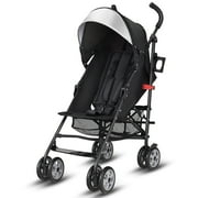 Costway Folding Lightweight Baby Toddler Umbrella Travel Stroller with Storage Basket Black