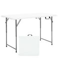 thumbnail image 1 of Costway Folding Table Portable Bi-fold Picnic Dining Table w/ 3-Level Height Adjustment, 1 of 11