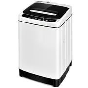 Costway Full-Automatic Washing Machine 1.5 Cu.Ft 11 LBS Spin Dryer White