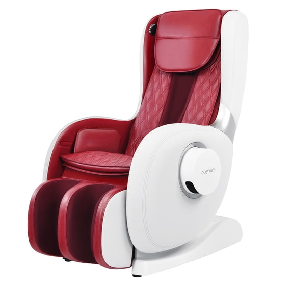 Costway Full Body Zero Gravity Massage Chair Recliner w/ SL Track Heat Red