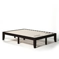 thumbnail image 1 of Costway Full Size 14'' Wooden Bed Frame Mattress Platform Wood Slats Support Espresso, 1 of 11