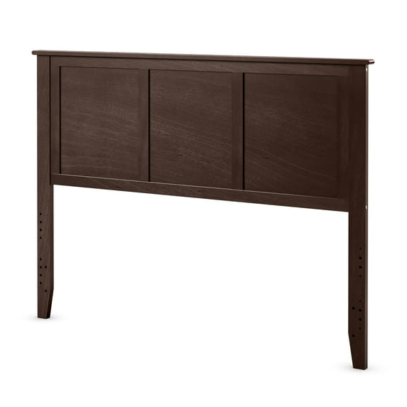 Costway Full Wood Headboard Flat Panel Pre-drilled Holes Height Adjustment Brown