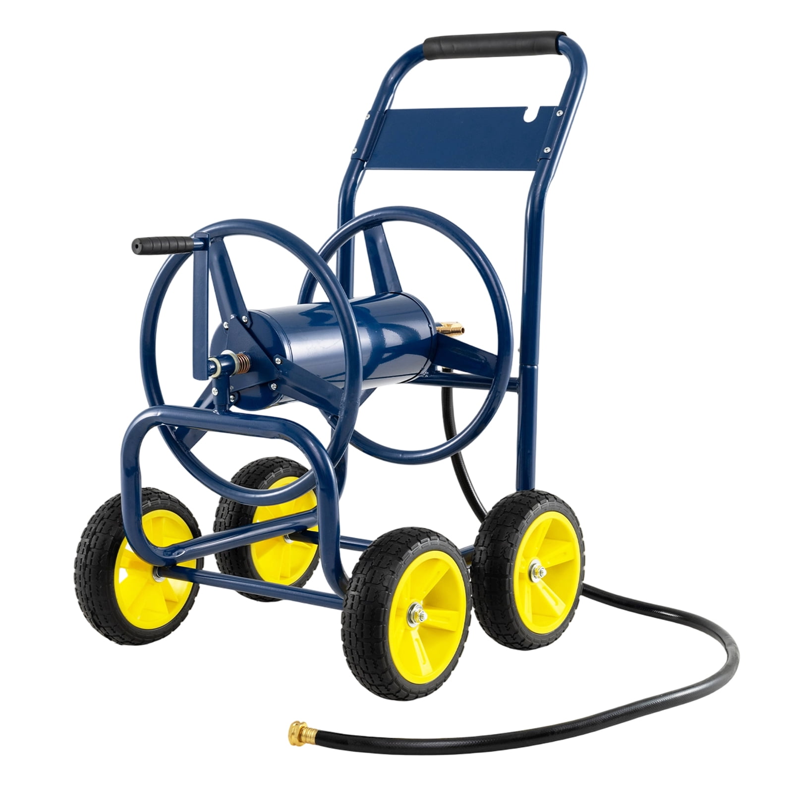 Costway Garden Hose Reel Cart 4 Wheels, 330 ft 5/8" Large Capacity for ...