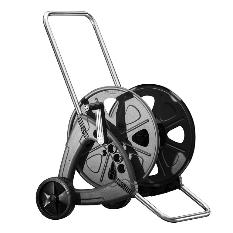 Costway Garden Hose Reel Cart Holds 328ft of 1/2'' Hose or 115ft of 5/8''  or 148ft of 3/4'',Made in Italy