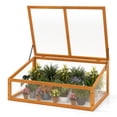 thumbnail image 1 of Costway Garden Portable Wooden Green House Cold Frame Raised Plants Bed Protection, 1 of 10