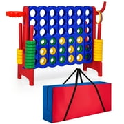 Costway 4 in A Row Jumbo 4-to-Score Game Set W/Storage Carrying Bag for Kids Adult