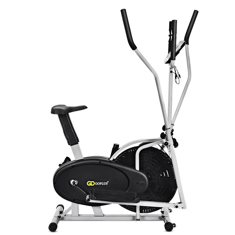 Black Cross In Cross Trainer And Exercise Bike Goplus IN