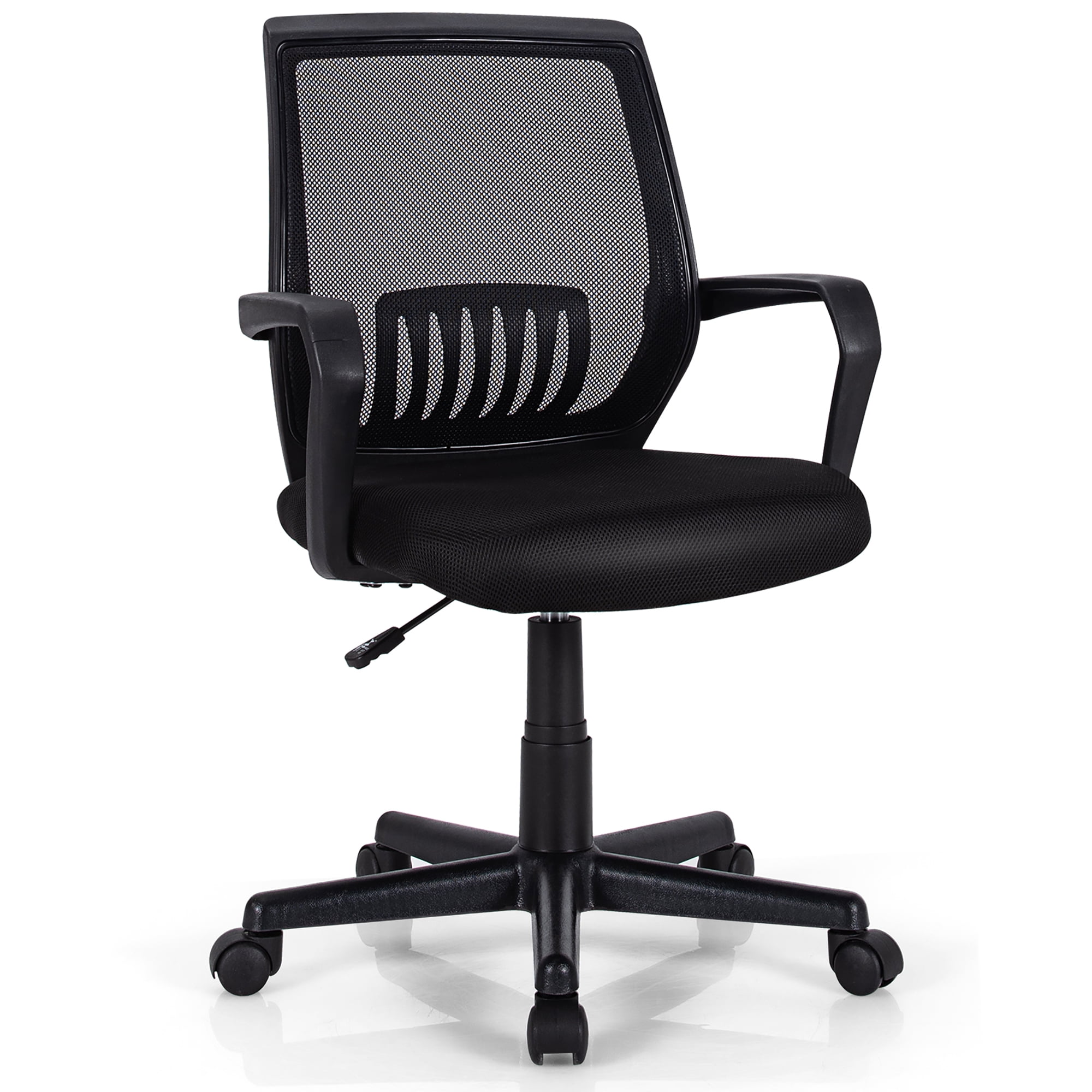 Costway Ergonomic High Back Mesh Office Chair w/Adjustable Lumbar Support  CB10210DK - The Home Depot