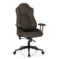 thumbnail image 1 of Costway High Back Ex ecutive Office Chair Adjustable Reclining Task Chair Armrest, 1 of 12