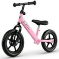 thumbnail image 1 of Costway Honeyjoy 11” Lightweight Toddler Balance Bike, Tool-Free Adjustable Seat & Handlebar Pink, 1 of 10