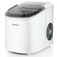 thumbnail image 1 of Costway Ice Maker Machine 2.2 L Water Tank 27 lbs Capacity Automatic Ice Maker, White, 1 of 9