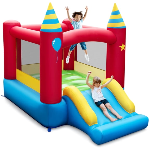 Costway Inflatable Bounce Castle Kids Jumping Bouncer Indoor Outdoor Blower Excluded