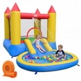thumbnail image 1 of Costway Inflatable Bounce House, Kids Water Park Wet Dry with Splash Pool 380W Blower, 1 of 12